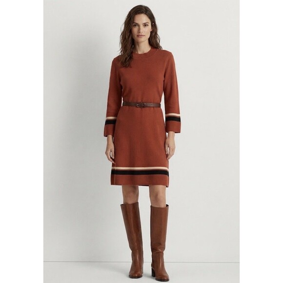 Sandra Darren Dresses & Skirts - NWT Women Sandra Darren Black White Knit Sweater Dress Sz XL